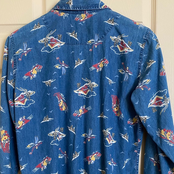 Liz Claiborne denim button up shirt - Picture 7 of 7